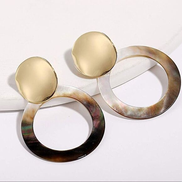 ✨HP✨Round Dangle Hoop Earrings✨ - Picture 2 of 4